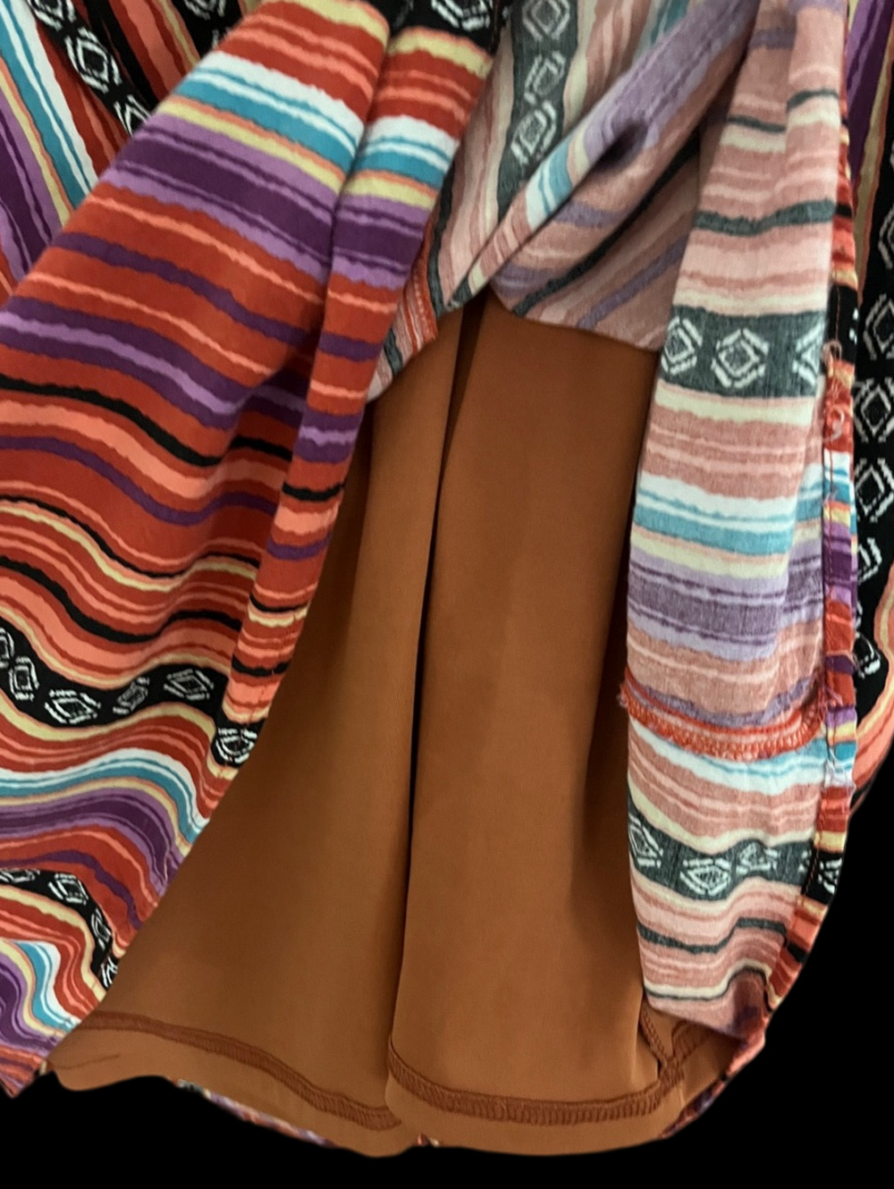 Striped & Embroidered Shift Dress - Picture 5 of 9